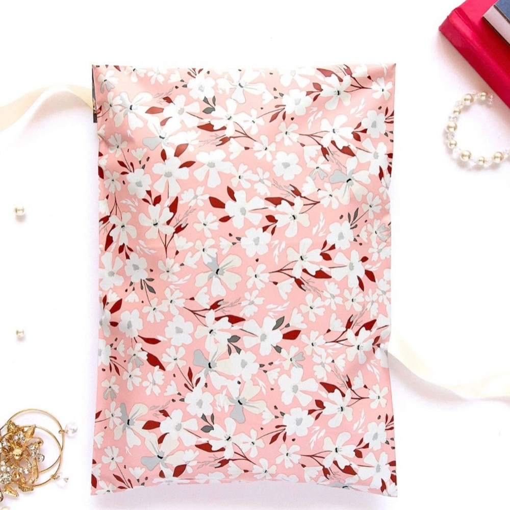 (20) 7.5x10.5 Spring Floral Poly Mailers
